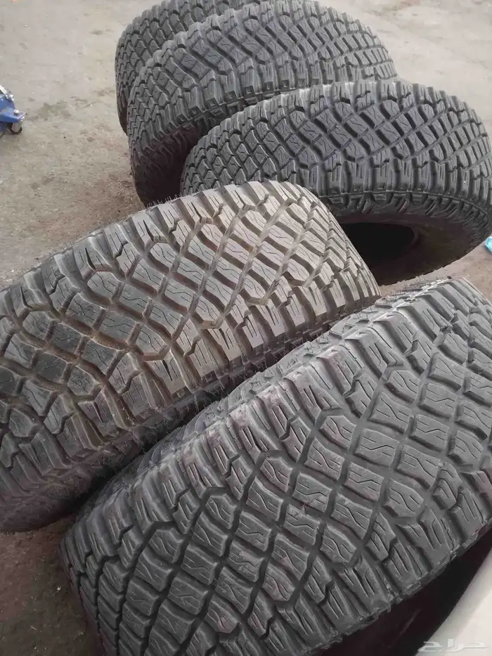 كفرات نص حجري جودير أمريكي مقاس 315علا70جنط 17مستخدم شبه جدي 3