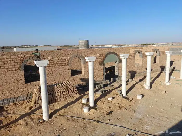 بناء وترميم بيوت الطين والحجر والاسقف خشب اثل وجريدلياسه طين 10