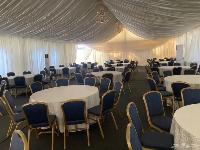 تأجير كنب وكراسي فندقي و ملتزمات الاحتفالات من خيام مع الت 3