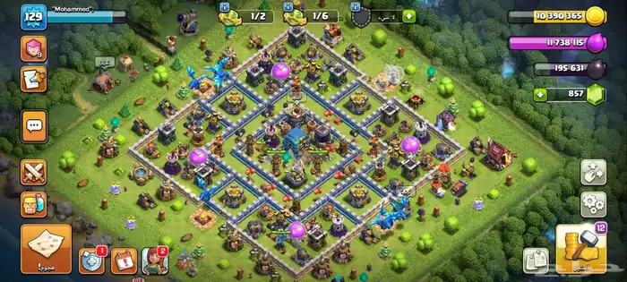 حساب كلاش اف كلانس فل 12 0