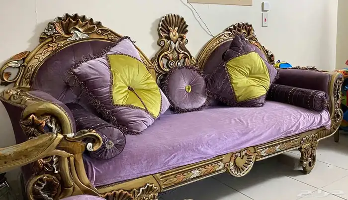 مجلس مكون من ثلاثة كنبات بسعر 370 ريال فقط 2