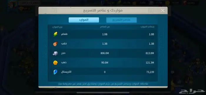حساب رايز اوف كنقدوم بور 83 مليون 13