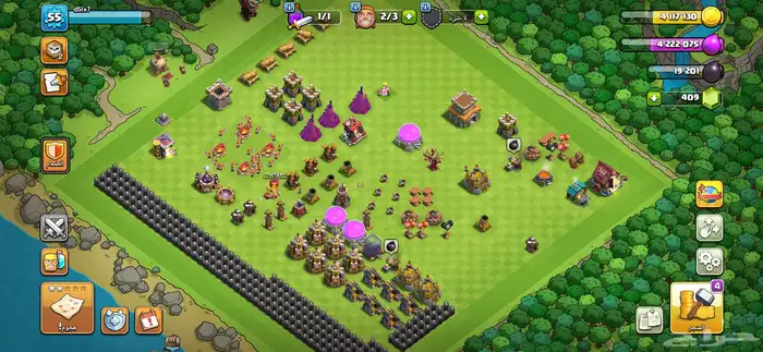 حساب كلاش اوف كلانس للبيع تاون 12 وتاون 8 2