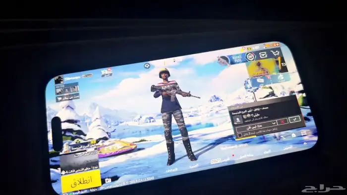 حساب ببجي للبيع او للبدل بحساب فيه امفور ثلجي والسقوط 0