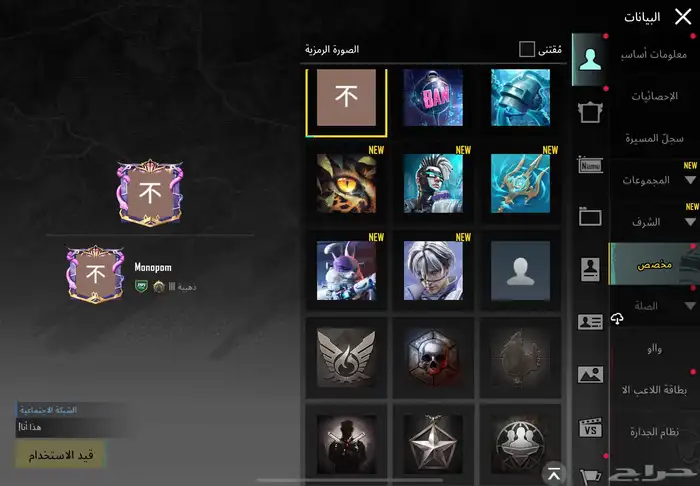 حساب ببجي فخم 8