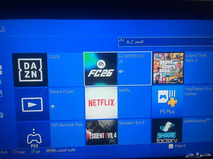 سوني 4 مع fc26 0