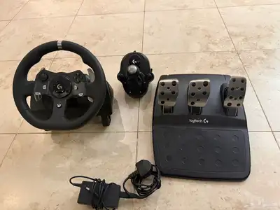 طقم قيمنق Logitech G920   Pedals   Shifter (نظيف جدا ) 0