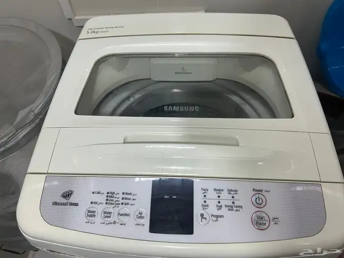 غسالة تعبئة علوية بحالة جيدة مع ميكرويف يلزمه اصلاح 6