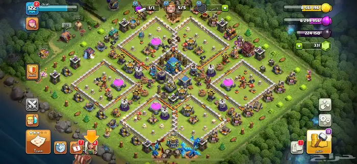 حساب كلاش اوفكلانس بيت 12 0