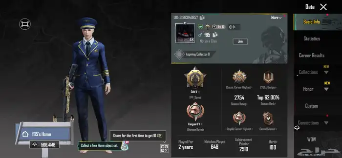 حساب ببجي لفل 48 2