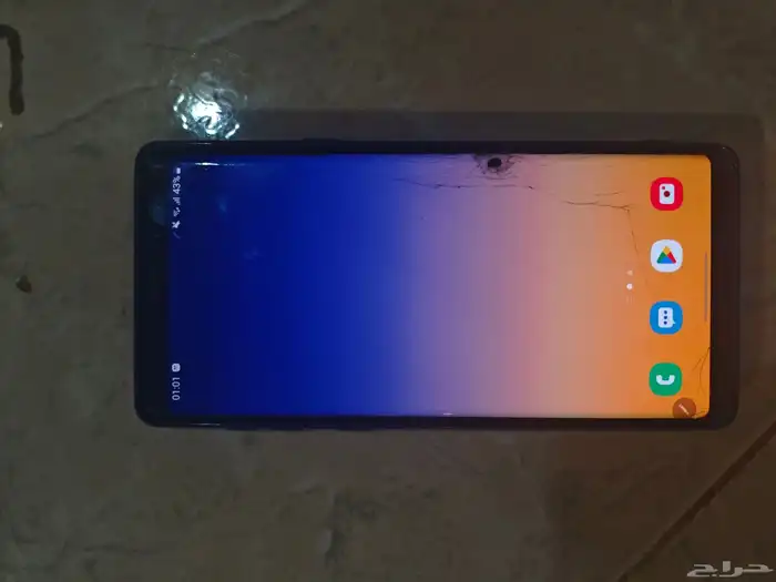 سامسونج نوت 9 8 رام 512 مساحة بدون قلم و كسور من الجوانب 2