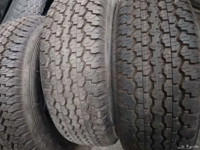 كفرات دنلوب مقاس 275علا70جنط 16مستخدم بزرعها 7