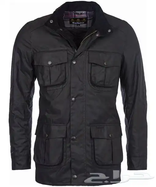 جاكيت من ماركت Barbour مقاس L لون اسود وزيتي 1