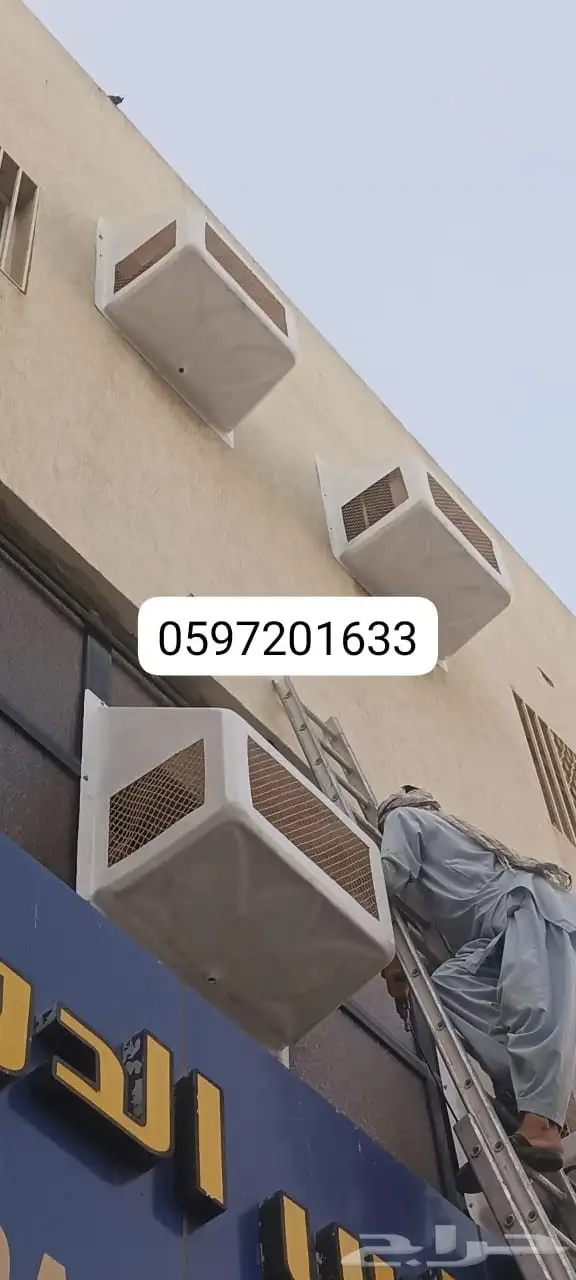 تركيب شبك مكيفات شبك تيك خارجى غطاء شفات طارد طيور 5