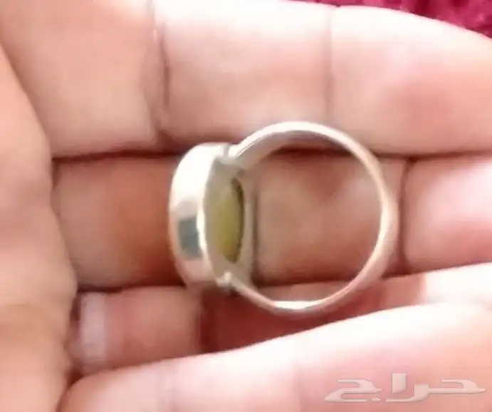 خاتم فضه 925عقيق يمني شرف الشمس 4