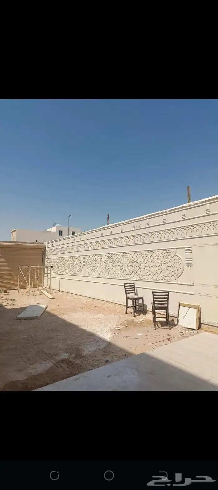 ديكورات خارجيه والياسه ملونه بلاسمنت الأبيض بديل الحجراطبيعي 1