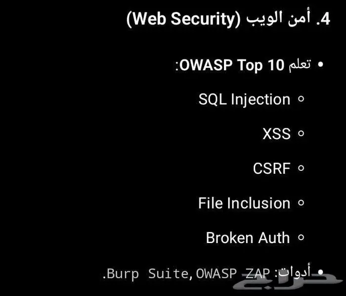 تعلم الأمن السيبراني و البرمجة وغيرها 20
