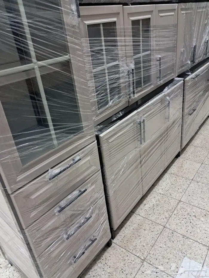 مطابخ جديده جاهزة صاج رف 3ملى رخام طبيعي مفصلات سمارت جميع ا 0