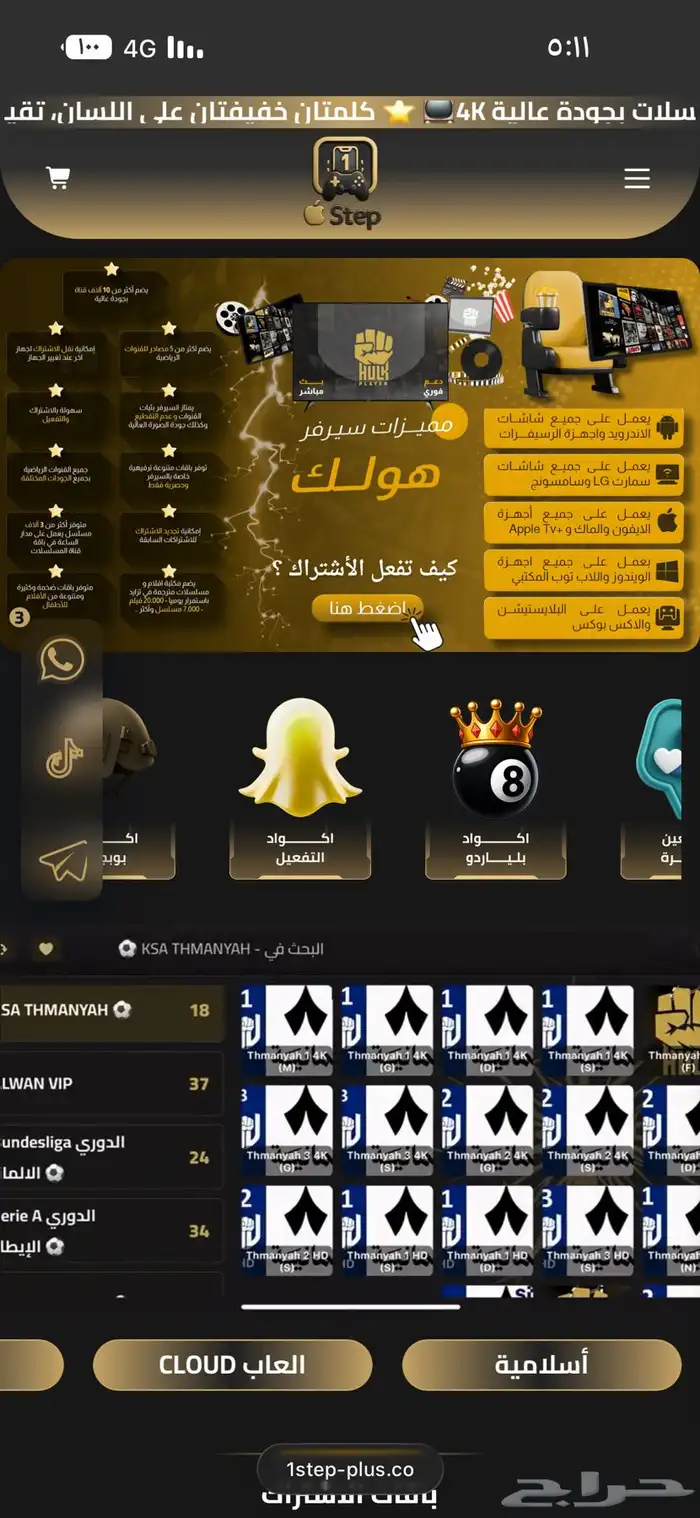 اشتراك هولك 200 ريال السنة 1
