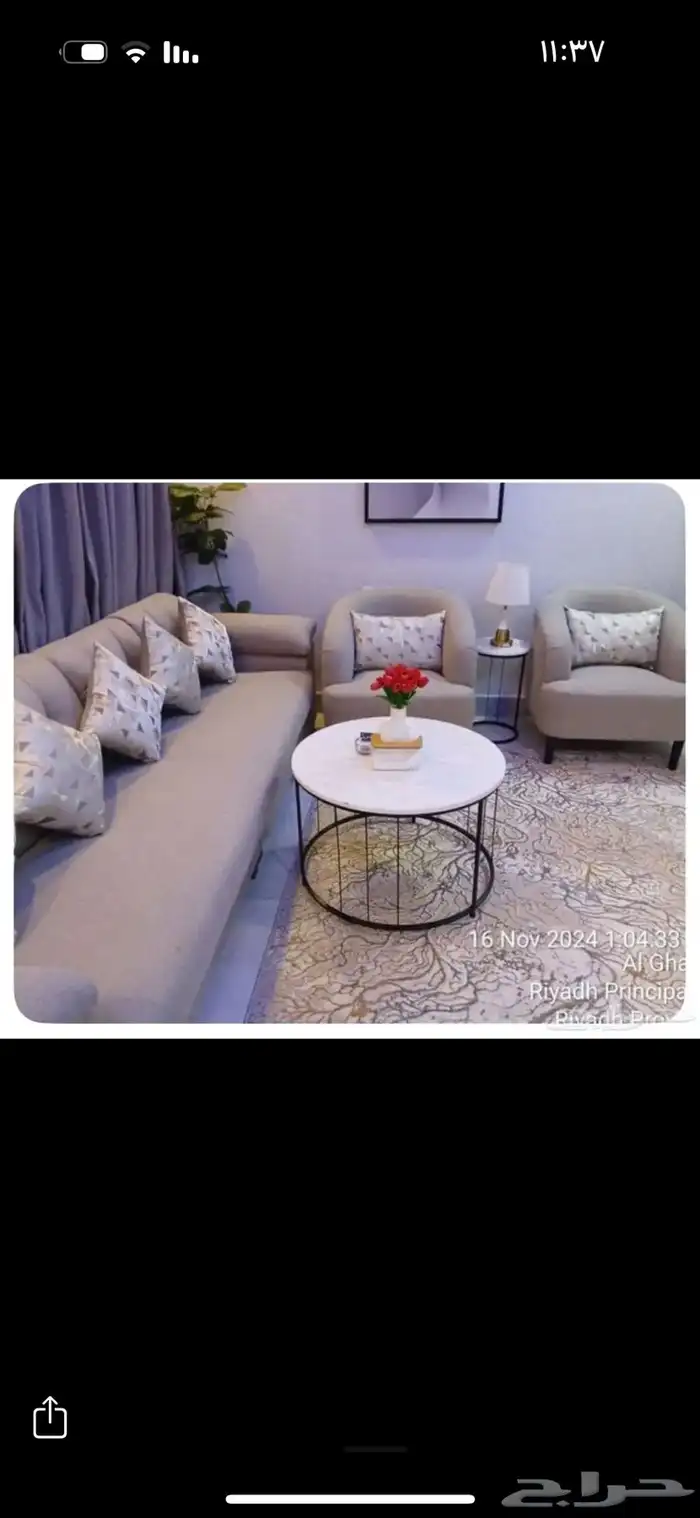 شقه للايجار الشهري او اليومي غرفه وصاله 6