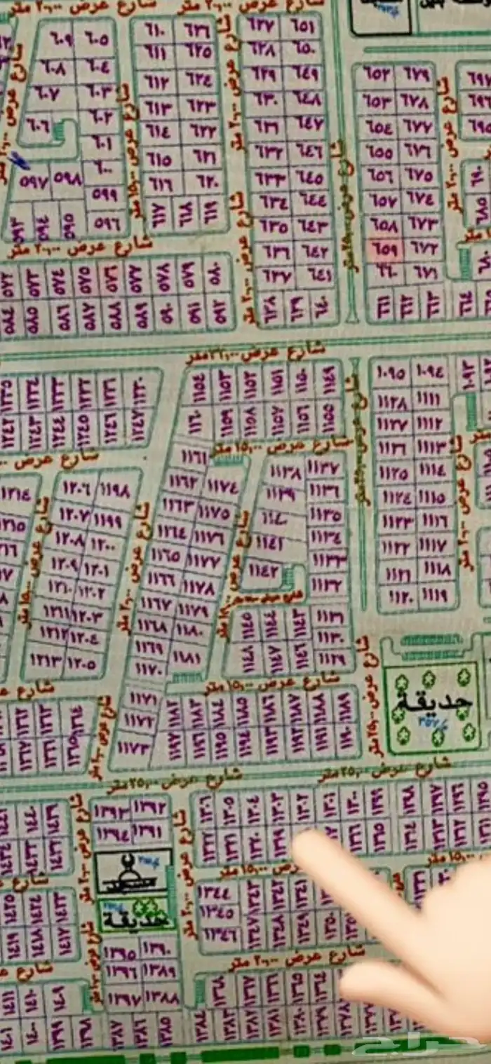 ارض لابيع بمخطط ولي العهد 9ب شارع 25م المربع الاول مستوية 1