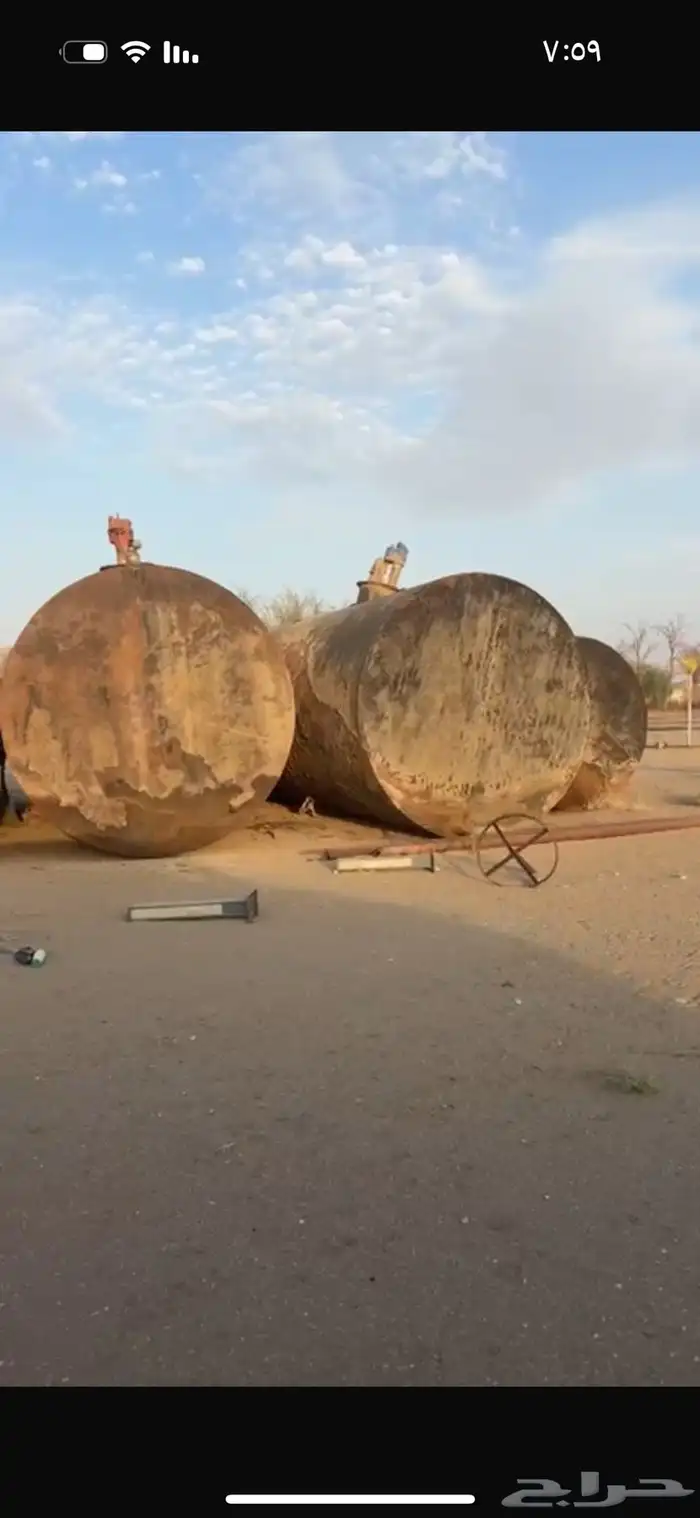 سكراب توانك محروقات من الحديد القديم عدد 5 2