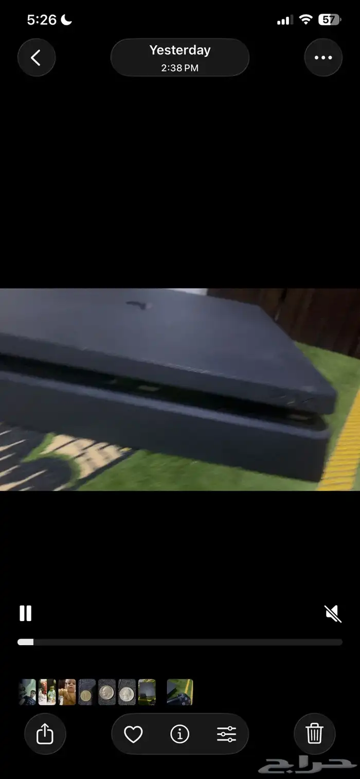 بيع بلاستيشن 4 مهكر سليم نظيف استعمال خفيف مع درعين سوني 3