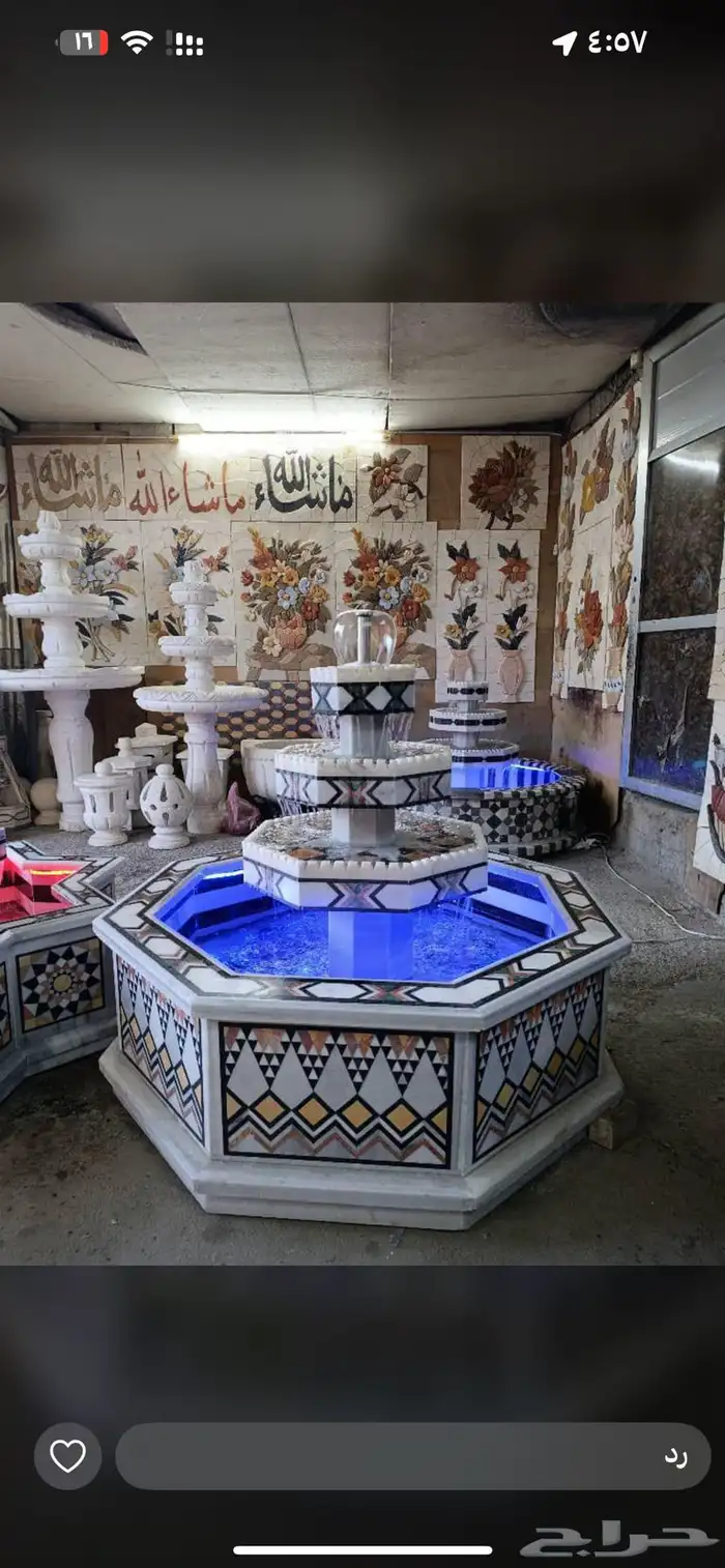 نوافير دمشقيه رخام 4