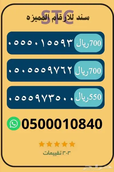 لرقام مميزه جديده مسبق دفع index