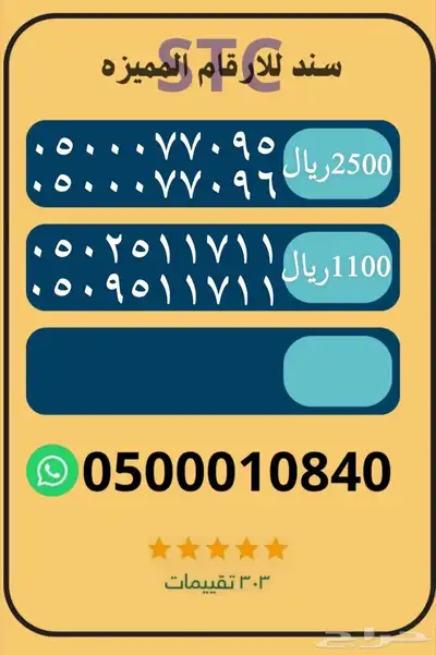 لرقام مميزه جديده مسبق دفع index