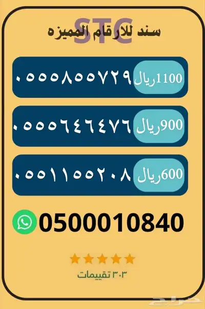 لرقام مميزه جديده مسبق دفع index