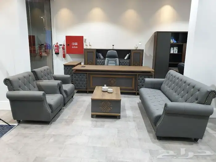 مودرن مكاتب طقم كامل حجم كبيرة فخمة كنب كراسي طاولة اجتماع 7