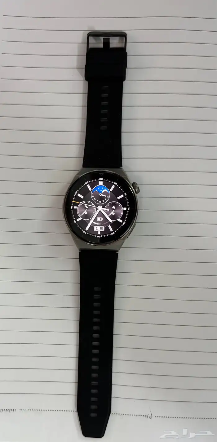 ساعة جي تي 3 برو من هواوي بلون رمادي 0