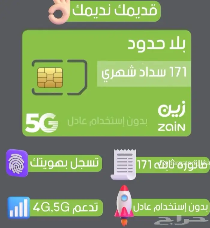 عرض زين المميز النظام القديم (مسبق الدفع) إنترنت غير محدود 0