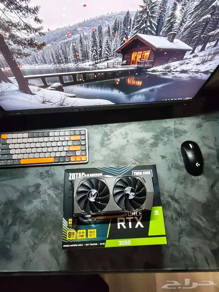 كرت شاشة RTX3050 8GB نضيف جدا 1