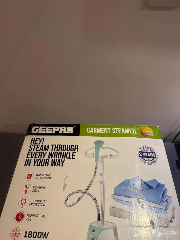 مكواه بخار جيباس جديده 1800 واط 2