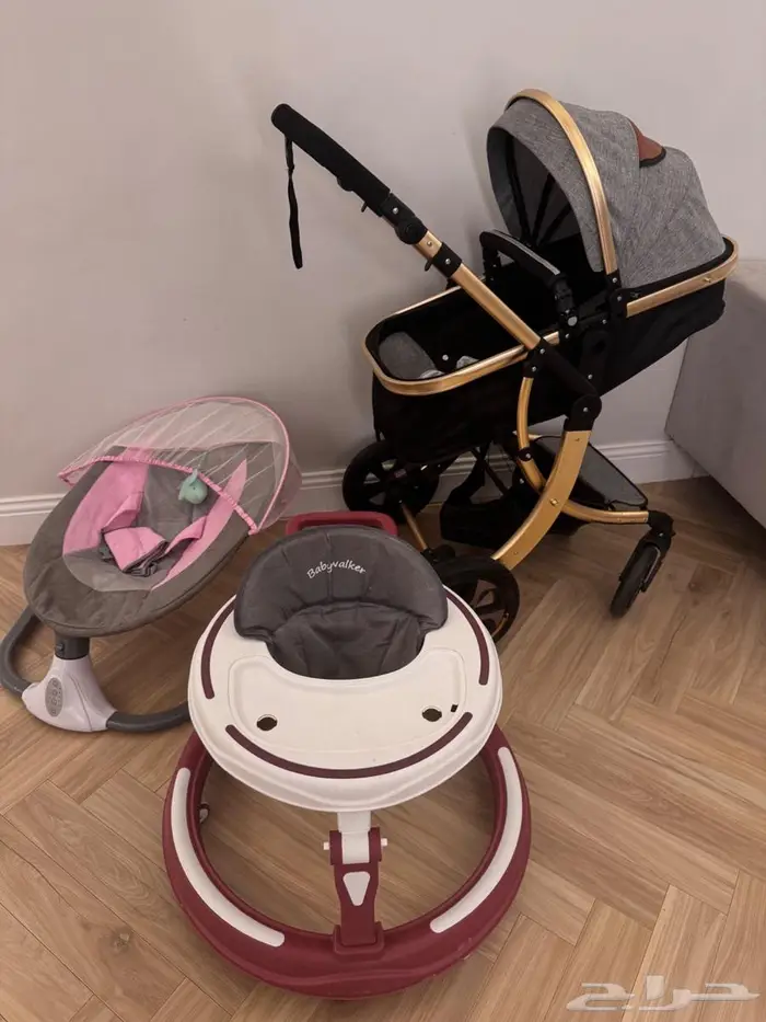 عربية أطفال ومشاية وكرسي 0