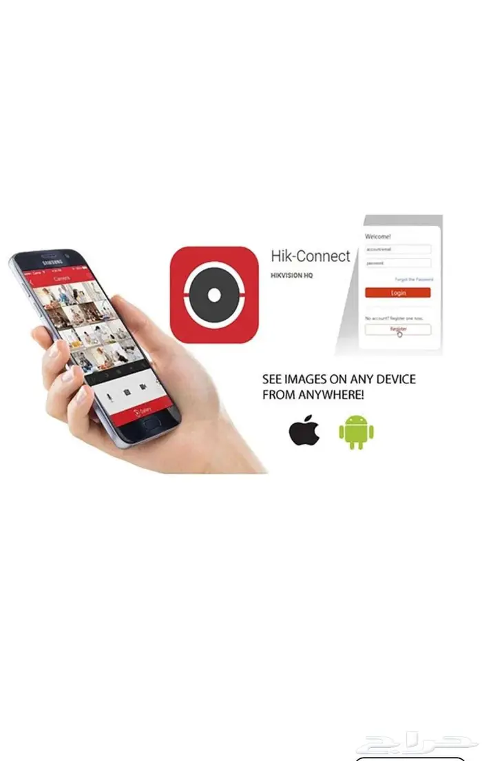 كاميرات مراقبة Hikvision 5MP عدد 4 مع التركيب   كاميرات داخل 6