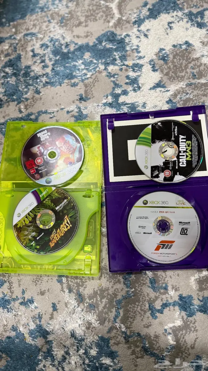 اكس بوكس 360 نظيف مع 4 اشرطه 2