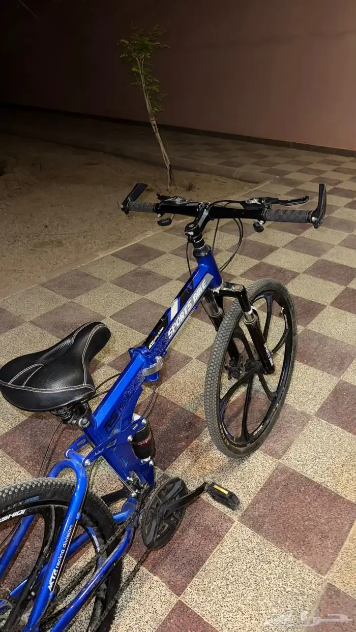 سيكل رياضي   7 تعاشيق   اللون ازرق   مقاس 26   يتسفط 3