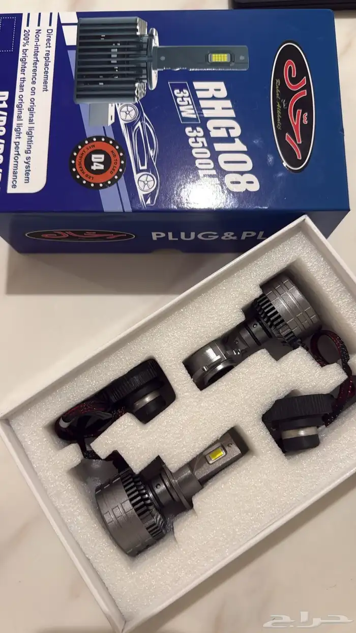 شمعات ليد D4 جديدة تركب على لكزس es ومحول مستعمل 1