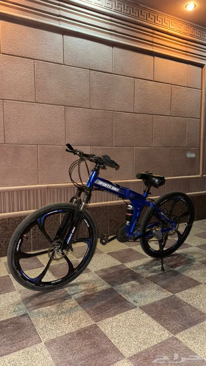 سيكل رياضي   7 تعاشيق   اللون ازرق   مقاس 26   يتسفط 0