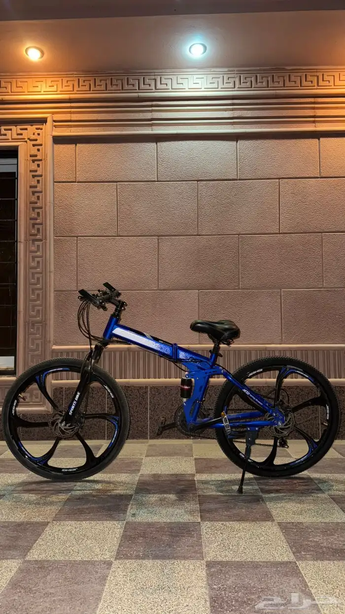 سيكل رياضي   7 تعاشيق   اللون ازرق   مقاس 26   يتسفط 2