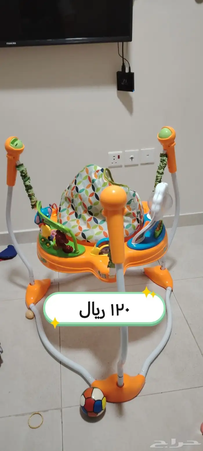 أثاث أطفال للبيع (عربة كرسي نطاطة مرجيحة) 1