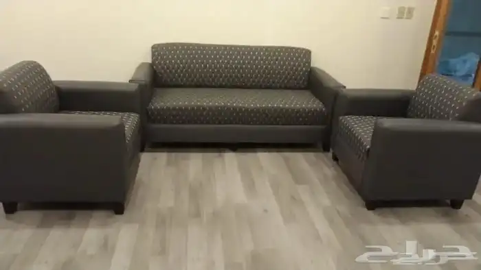 مكتبي كنب جلد فخم جديد مادل متوفر كل الألوان موجود 11