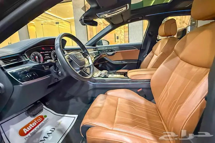 اودي A8L V6 2024 اسود خليجي تحت الضمان 8