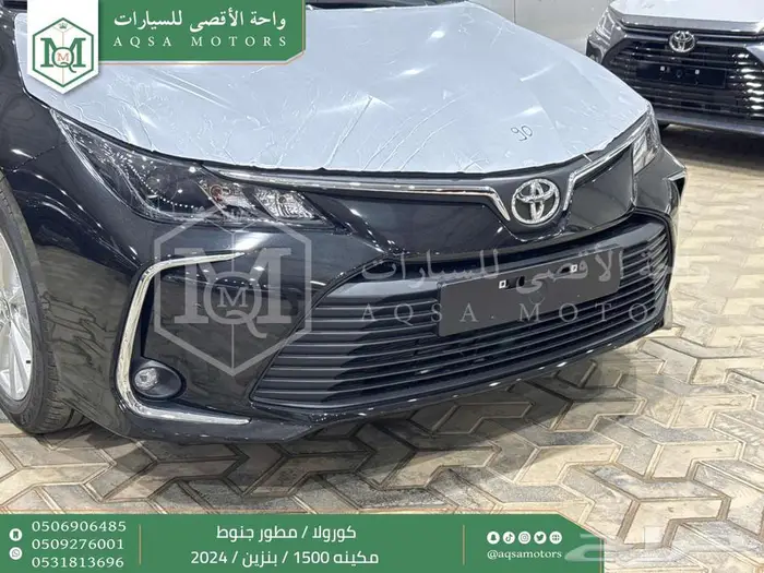 تويوتا كورولا 1.5 مطور جنوط أسود بنزين2024 اقل سعر كاش وبنوك 3