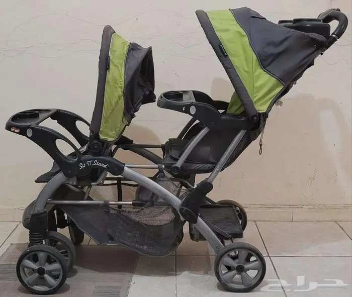 مستلزمات أطفال  عربية بمقعدين-كرسي سيارة-سرير-حمالة وغيرها 0