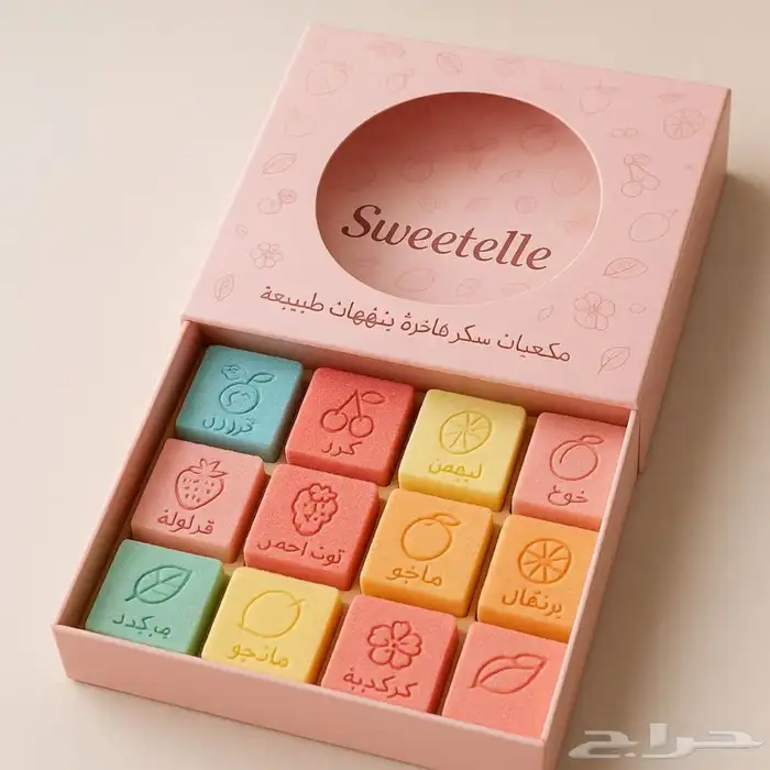 مكعبات سكر بالنكهات 0