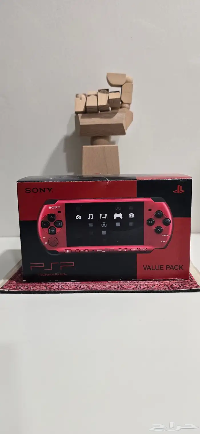 جهاز ياباني نادر بلونين الاحمر والاسود PSP3000 بكامل محتويات 0